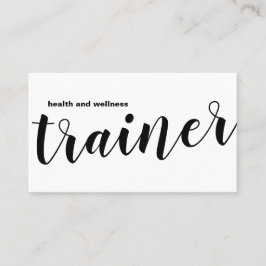 Tarjetas de visita simples del coche de la salud y