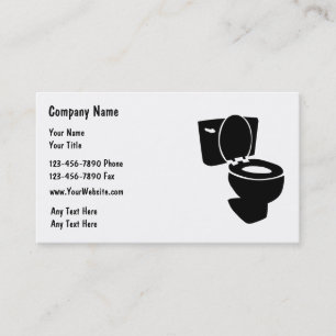 Tarjetas de visita simples del fontanero
