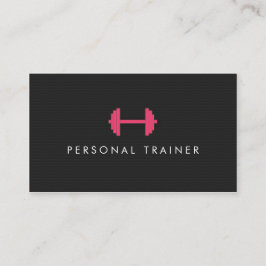 Tarjetas de visita simples para entrenador persona