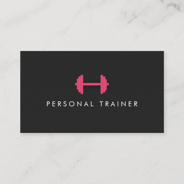 Tarjetas de visita simples para entrenador persona (Anverso)