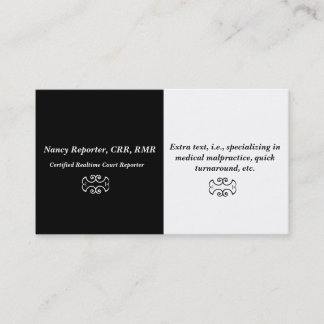 Tarjetas de visita simples y elegantes del