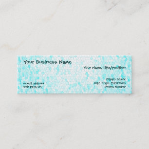 Tarjetas de visita Skinny de personalizable Aqua M