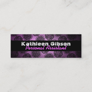 Tarjetas de visita Skinny del asistente personal