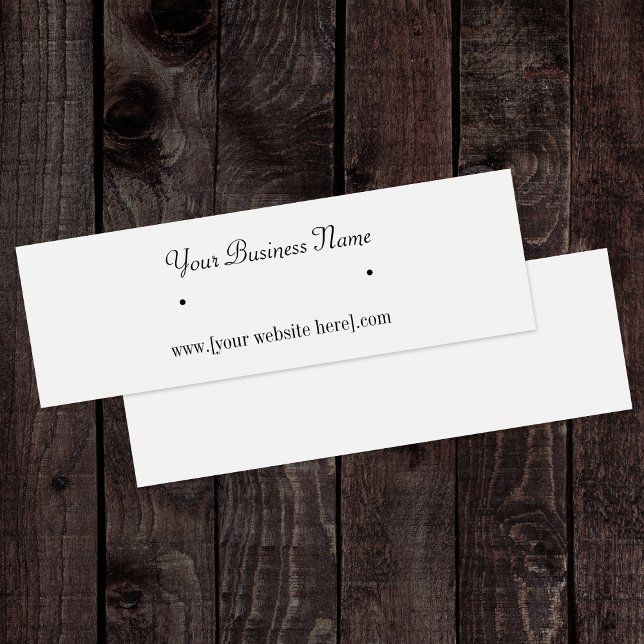 Tarjetas de visita Skinny Earring (Subido por el creador)