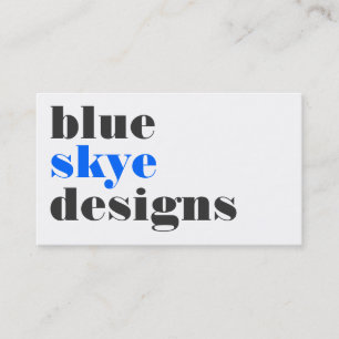 tarjetas de visita > skye azul [azul: carbón de