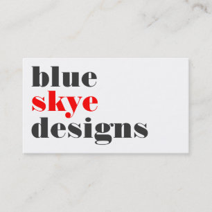 tarjetas de visita > skye azul [rojo: carbón de