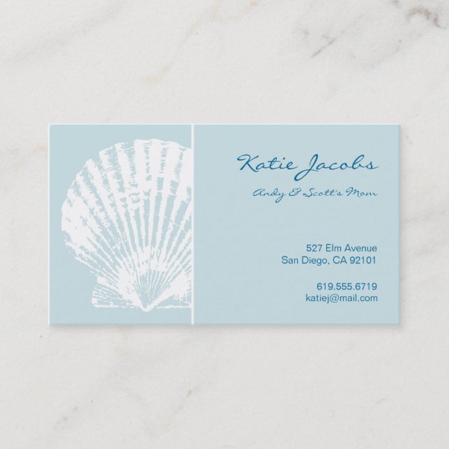 Tarjetas de visita sociales (Anverso)