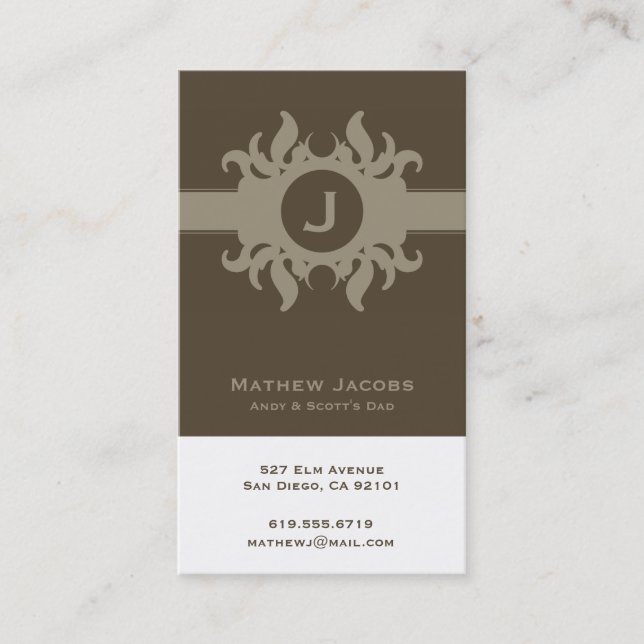 Tarjetas de visita sociales (Anverso)