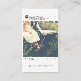 Tarjetas de visita sociales mínimas de la