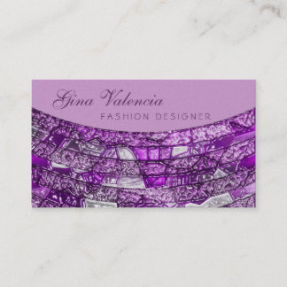 Tarjetas de visita sofisticadas de Bling del