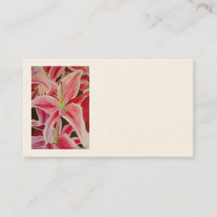 Tarjetas de visita Stargazer lily de Sacha Grossel