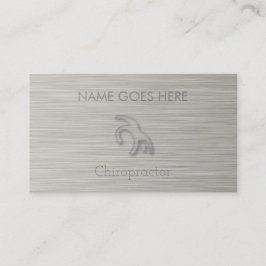 Tarjetas de visita "Steel" Chiropráctico