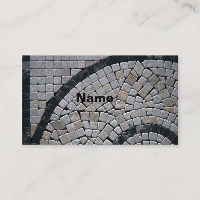Tarjetas de visita Stone2-Monogram (Anverso)