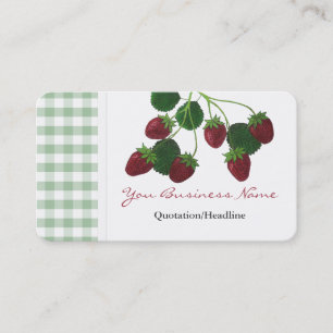 Tarjetas de visita Strawberry Vine