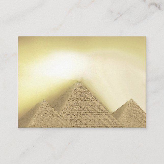 Tarjetas de visita Sunlight Pyramid de estilo egip (Anverso)