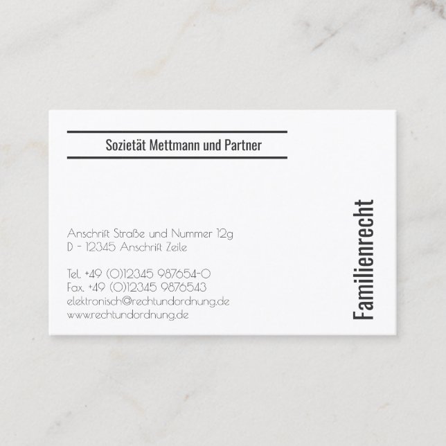 Tarjetas de visita sutiles con acuarelas (Anverso)
