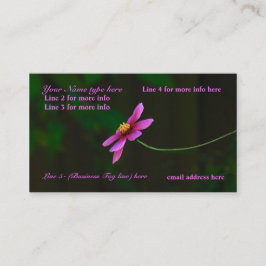 Tarjetas de visita: tacto de w/a de la naturaleza