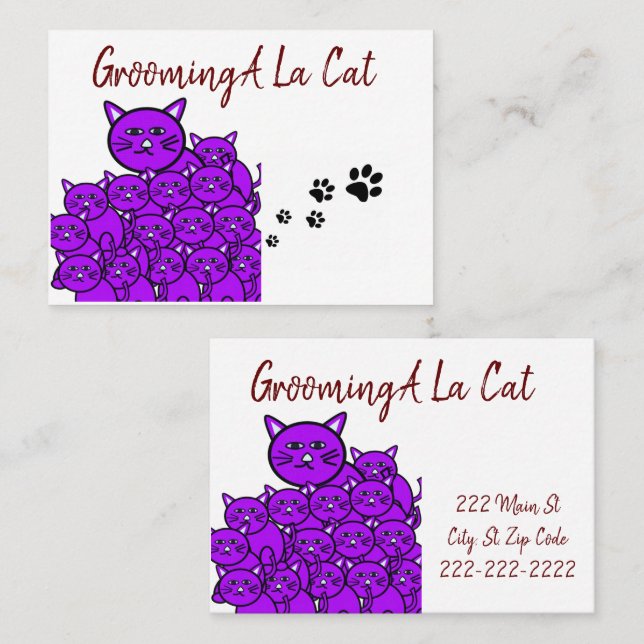 Tarjetas de visita, tarjetas de presentación para  (Anverso / Reverso)