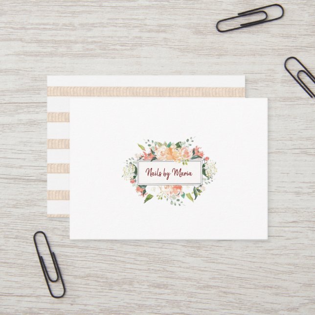 Tarjetas de visita, tarjetas de visita (Anverso/Reverso In Situ)