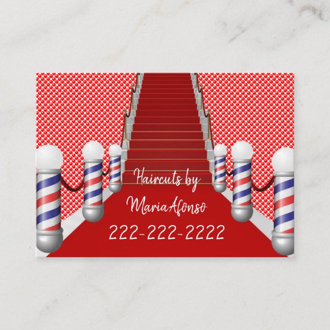 Tarjetas de visita, Tarjetas de visita Barbershop (Anverso)