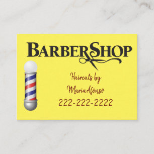 Tarjetas de visita, Tarjetas de visita Barbershop