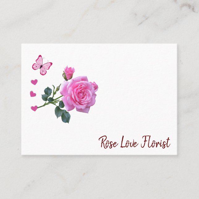 Tarjetas de visita, tarjetas de visita florista (Anverso)