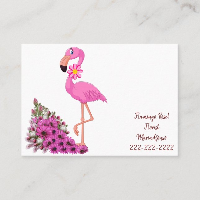 Tarjetas de visita, tarjetas de visita florista Fl (Anverso)
