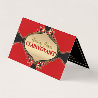 Tarjetas de visita Tarot Elegante y Barroco Rojo