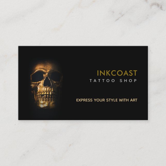 Tarjetas de visita Tattoo Shop Slogans (Anverso)