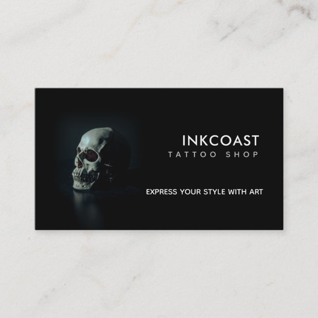 Tarjetas de visita Tattoo Shop Slogans (Anverso)