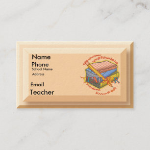 Tarjetas de visita Teacher Motto