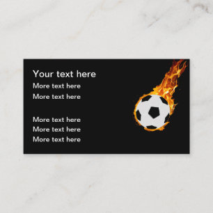 Tarjetas de visita temática de la bola de fútbol G