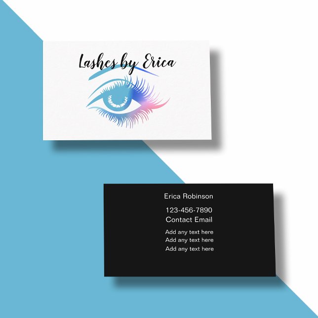 Tarjetas de visita temáticas de Beauty Eyelashes (Subido por el creador)
