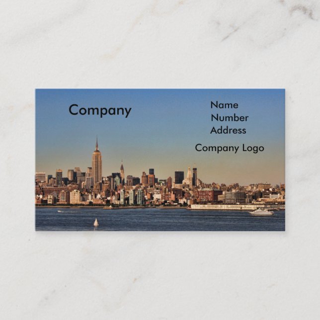 Tarjetas de visita temáticas de Nueva York (Anverso)