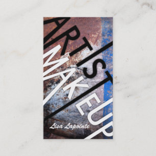 Tarjetas de visita texturizadas Grunge del artista