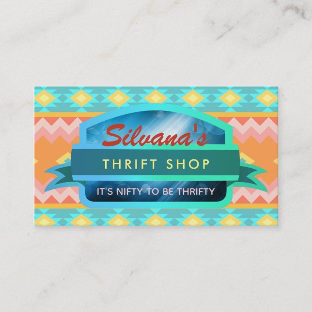 Tarjetas de visita Thrift Shop (Anverso)