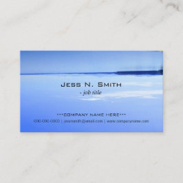 Tarjetas de visita totalmente azules, sky y lake