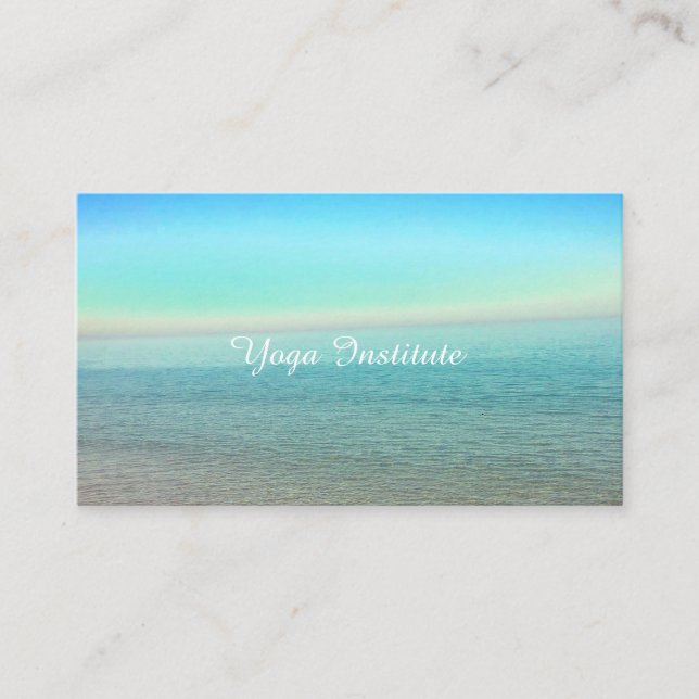 Tarjetas de visita tranquilas de Reiki de la yoga (Anverso)