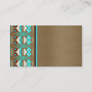 Tarjetas de visita tribal Nuevo México Feather Bus