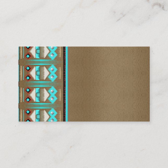 Tarjetas de visita tribal Nuevo México Feather Bus (Anverso)