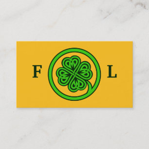Tarjetas de visita Tribal Shamrock personalizado