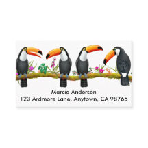 Tarjetas de visita Tropical Toucan Bircan