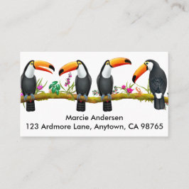 Tarjetas de visita Tropical Toucan Bircan