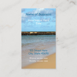 Tarjetas de visita tropicales del paraíso de la