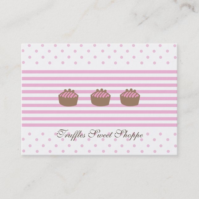 Tarjetas de visita Truffles Chubby (Anverso)