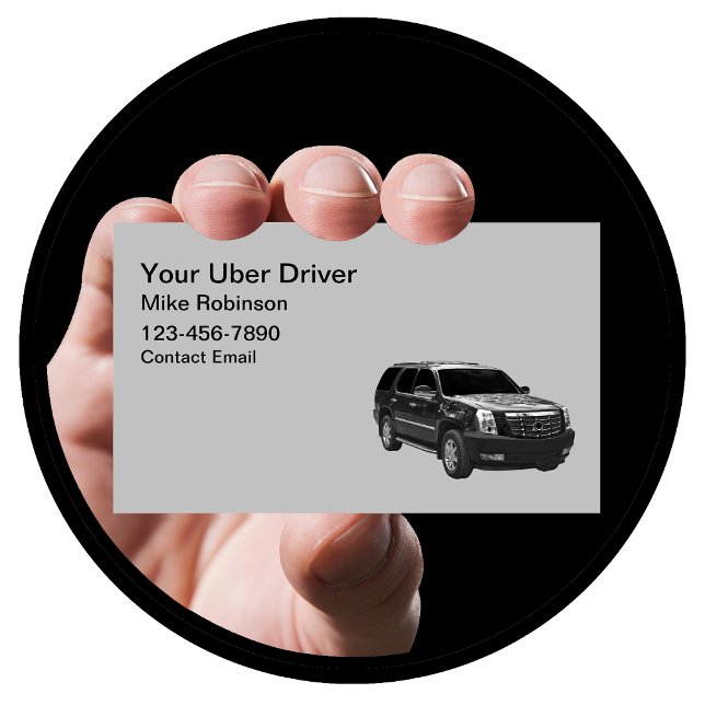 Tarjetas de visita Uber Drive SUV simples (Subido por el creador)