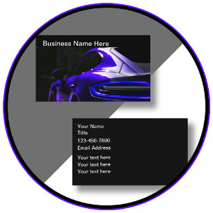 Tarjetas de visita única para automóviles de Guay