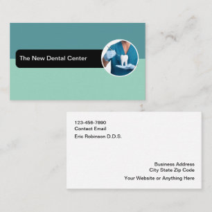Tarjetas de visita única y moderna de odontología