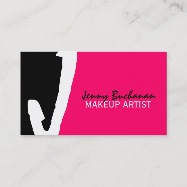 Tarjetas de visita únicas del monograma (Anverso)