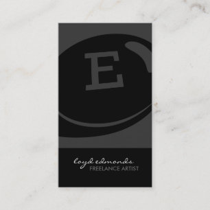 Tarjetas de visita únicas del monograma
